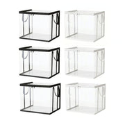 Large Clear Thick Plastic Storage Box with Hinged Lid