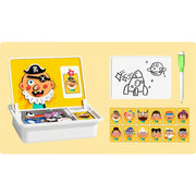 Magnetic Puzzles Face Dress Up Travel Game Double Side Preschool Educational Learning Toy for Kids