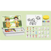 Magnetic Puzzles Face Dress Up Travel Game Double Side Preschool Educational Learning Toy for Kids