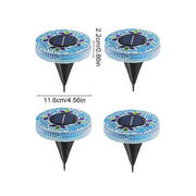 Mosaic Solar Disk Lights