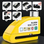 🔒 Motorcycle/Bicycle Disc Brake Lock with Alarm | Instant Security, Effective Deterrent 🚨