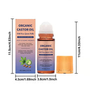 Organic Golden Castor Oil Roll-On with Rose Quartz