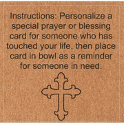 Prayer Bowl Dough Bowl Cross religious gifts