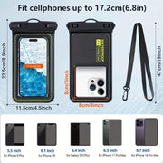Floating Waterproof Phone Pouch with Lanyard Universal