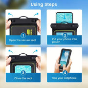 Floating Waterproof Phone Pouch with Lanyard Universal