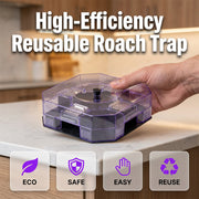 🔥Reusable Effective Roach Trap， Non-Toxic Sticky Cockroach Catcher for Kitchen Home Indoor Pest Control