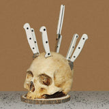 Funny Skull Knife Holder for Kitchen Storage